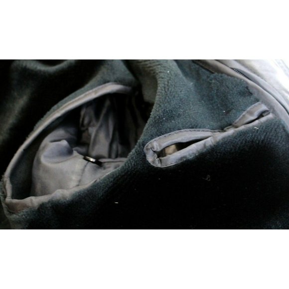 Dimensions New York Black Leather Coat Jacket Buttery Soft Faux Fur Zipper Linin - Picture 12 of 12